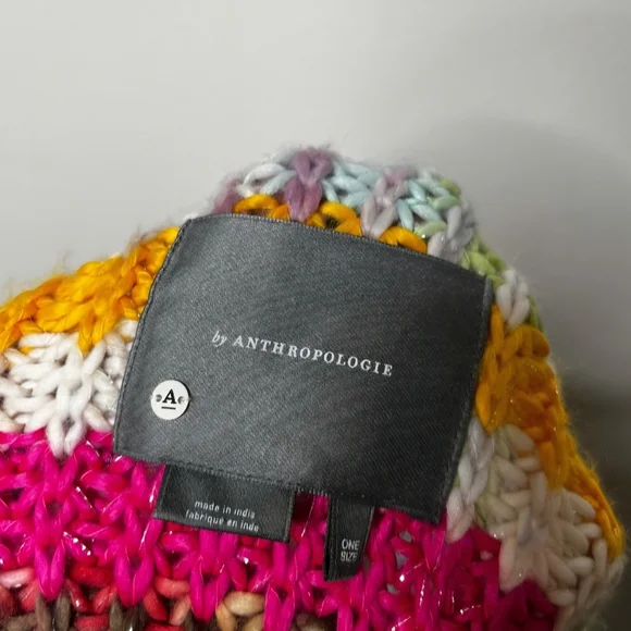 Anthropologie Colorful Striped Women's Sweater Cardigan - Picture 7 of 8